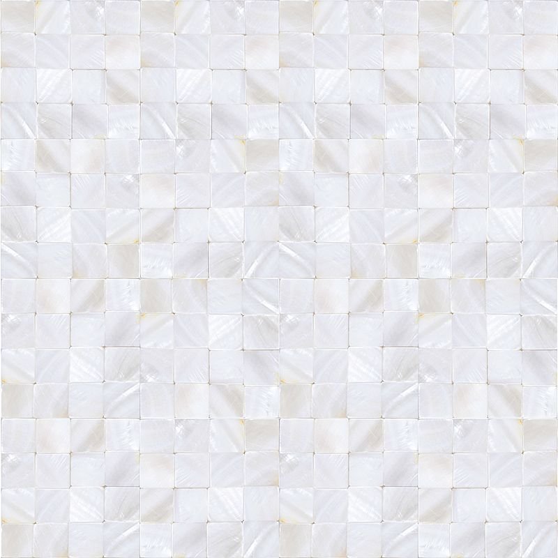 Плитка мозаика белая глянцевая