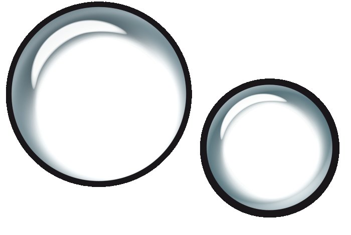 Круглый прозрачный