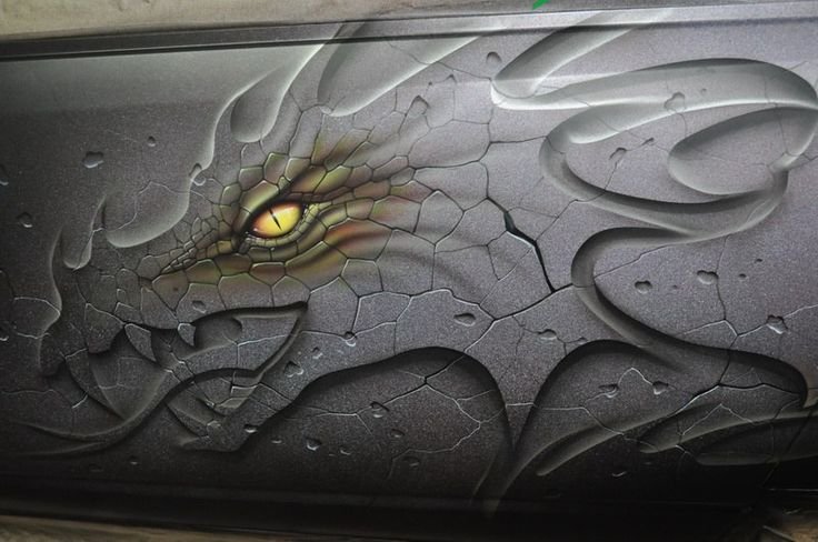 Аэрография дракон