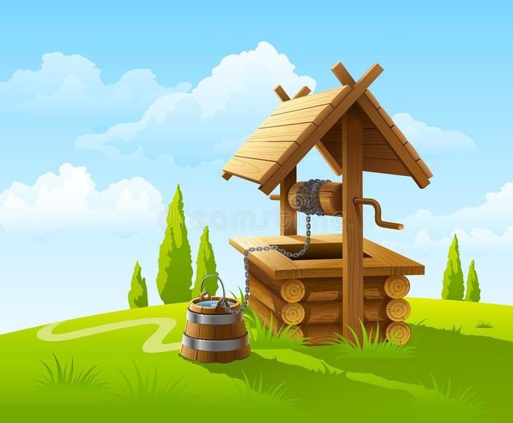 Сказочный домик на колодец