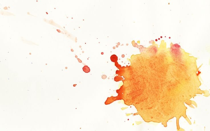 Акварельные пятна на белом фоне