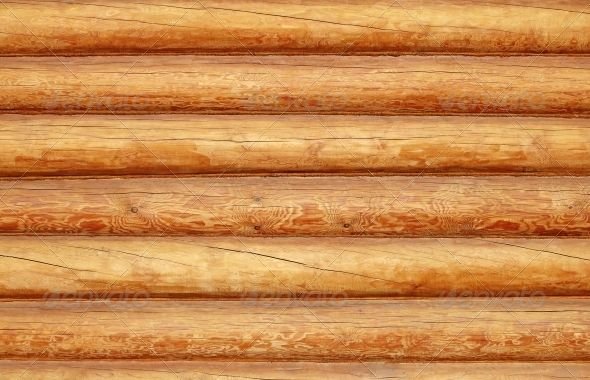 Бревенчатая стена