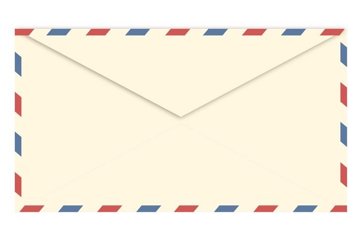 Конверт на прозрачном фоне