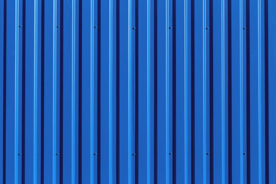 Синий профнастил текстура