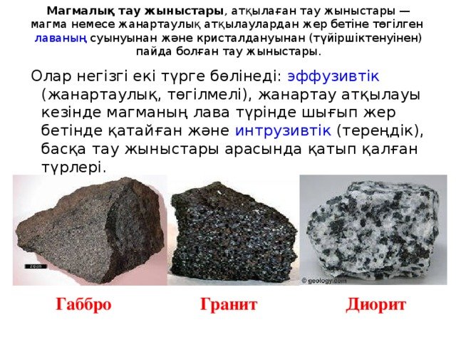 магмалық тау жыныстардың бітімі