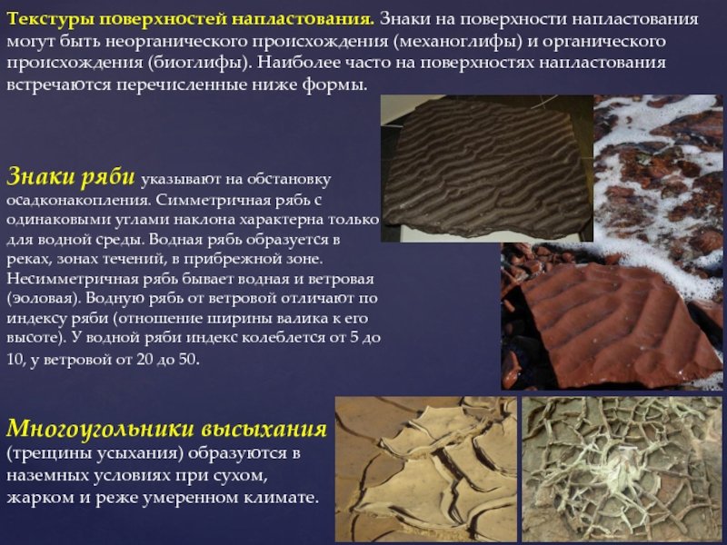 Асимметричные знаки ряби