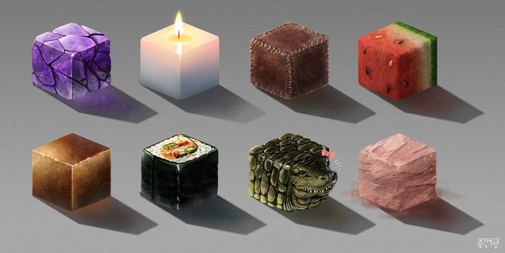 Текстурные кубики