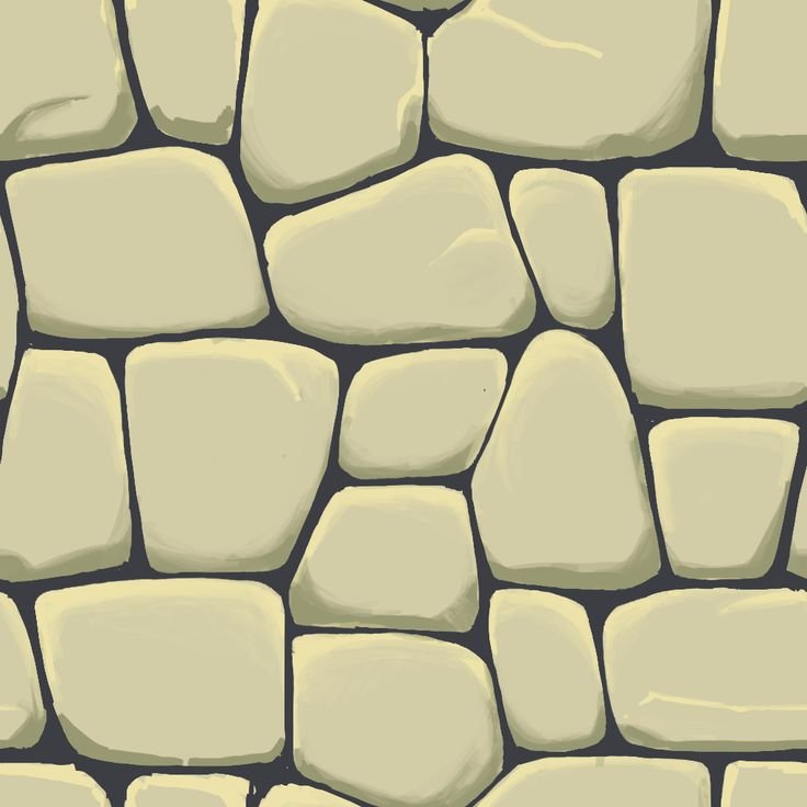 Каменная плитка мультяшная