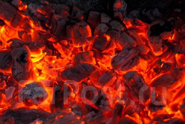 Горящий уголь