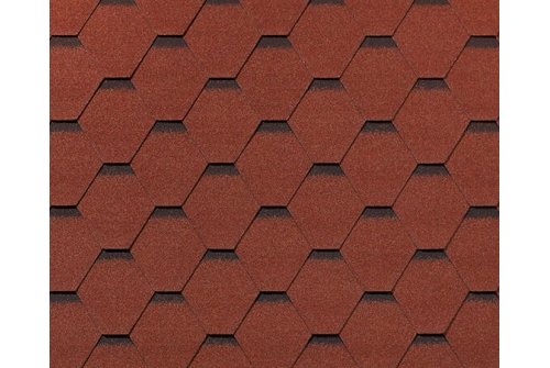 Гибкая черепица ТЕХНОНИКОЛЬ Shinglas Оптима красный