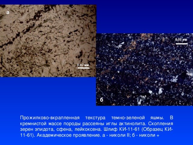 Прожилково вкрапленная текстура