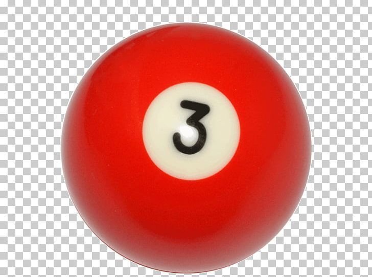 Красный бильярдный шар