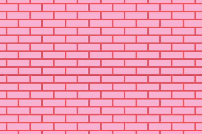 Розовая кирпичная стена