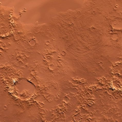 Поверхность Марса вид сверху