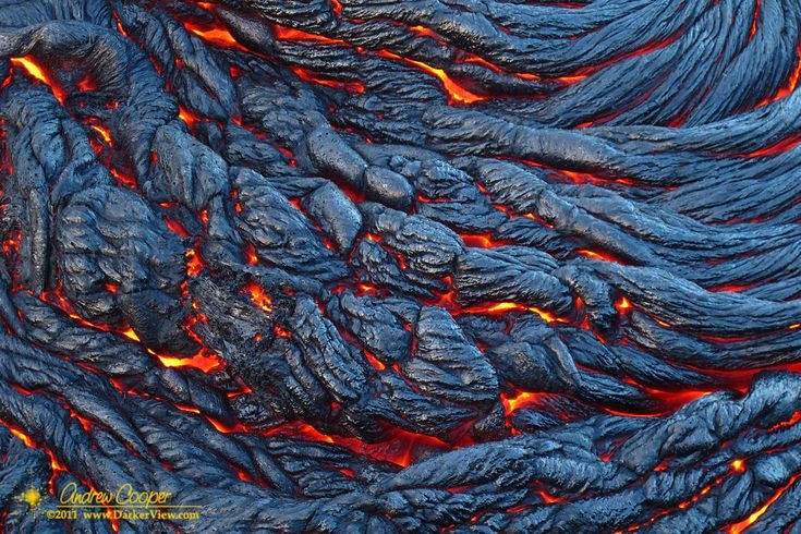 Застывшая вулканическая лава