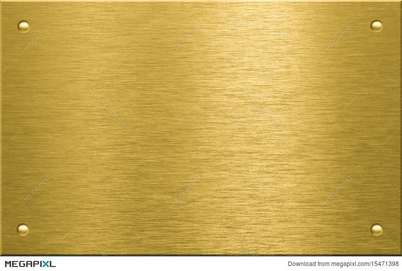 Металлическая пластина золото