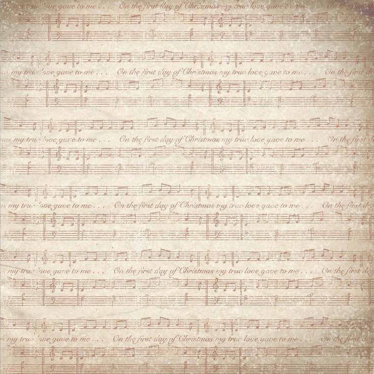 Бумага для скрапбукинга с нотками