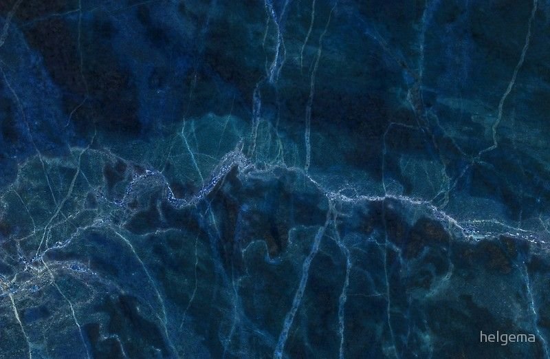 Синий мрамор
