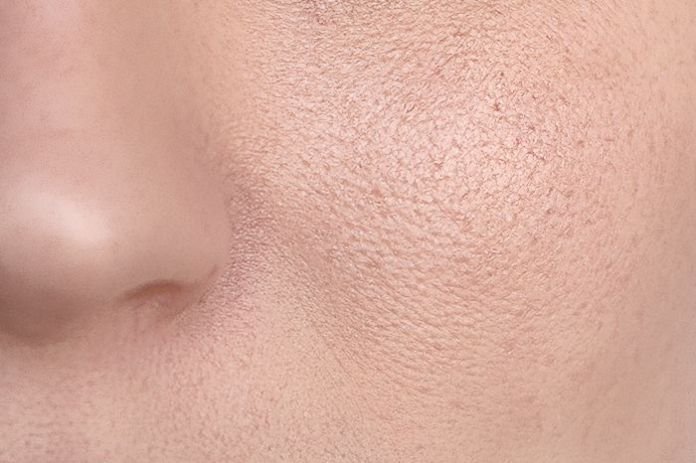Текстура кожи лица человека