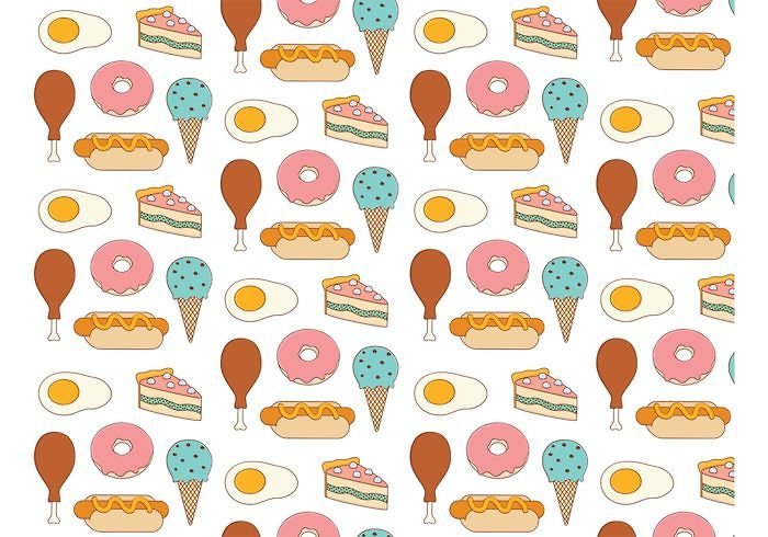 Паттерн фаст фуд вектор