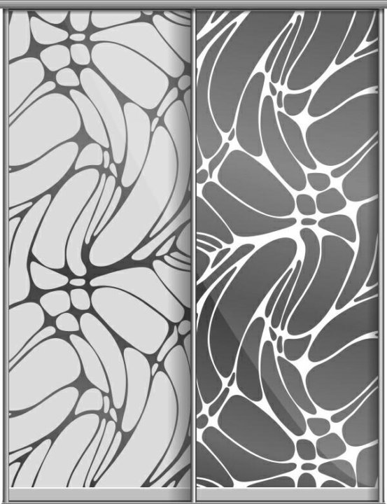 Пескоструйный орнамент на стекле