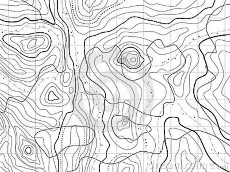 Рельеф местности в изолиниях