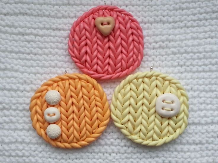 Вязаная полимерная глина