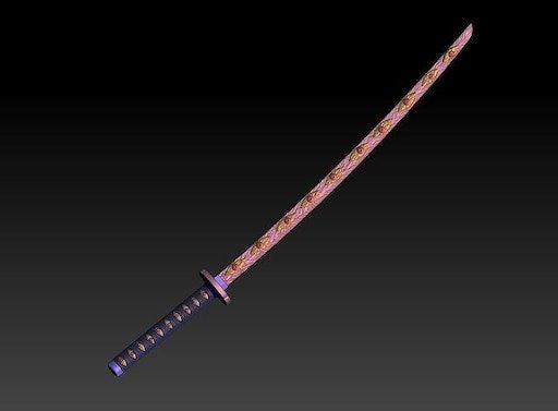 Катана Кокушибо клинок рассекающий демонов