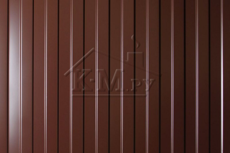 Профнастил коричневый RAL 8017 текстура
