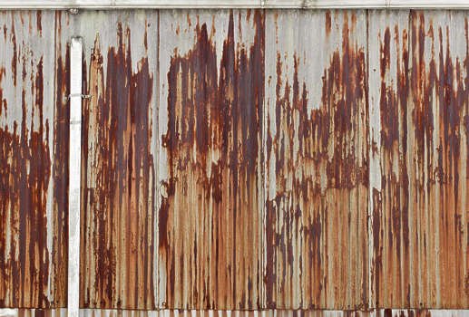 Ржавый профнастил