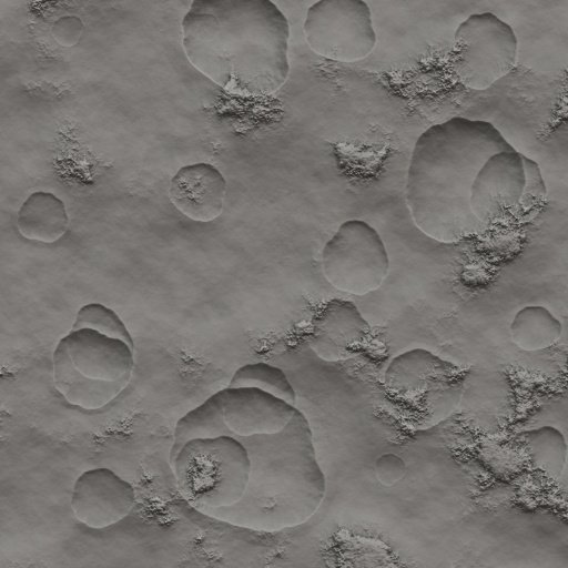 Карта нормалей Луны