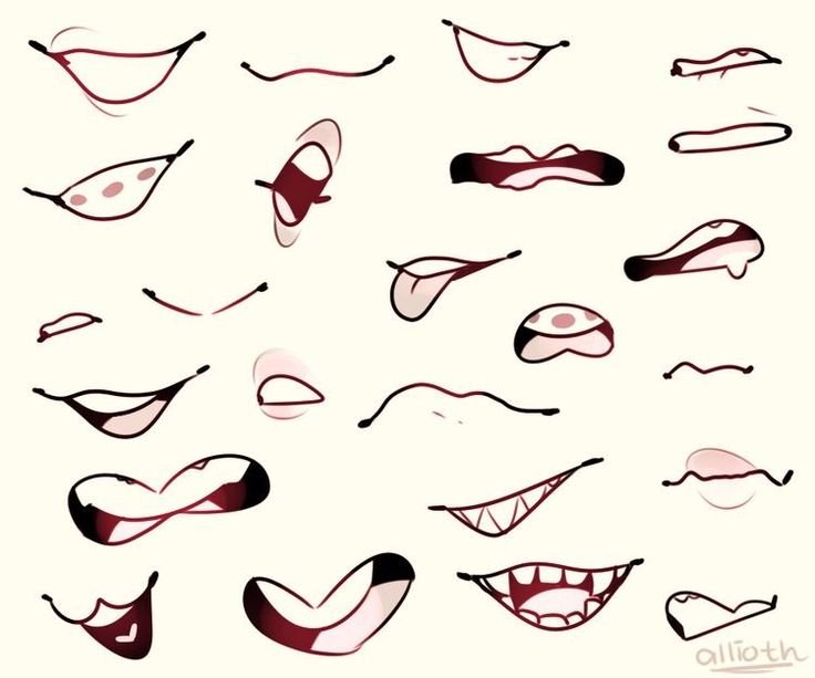 Аниме улыбка с клыками референсы