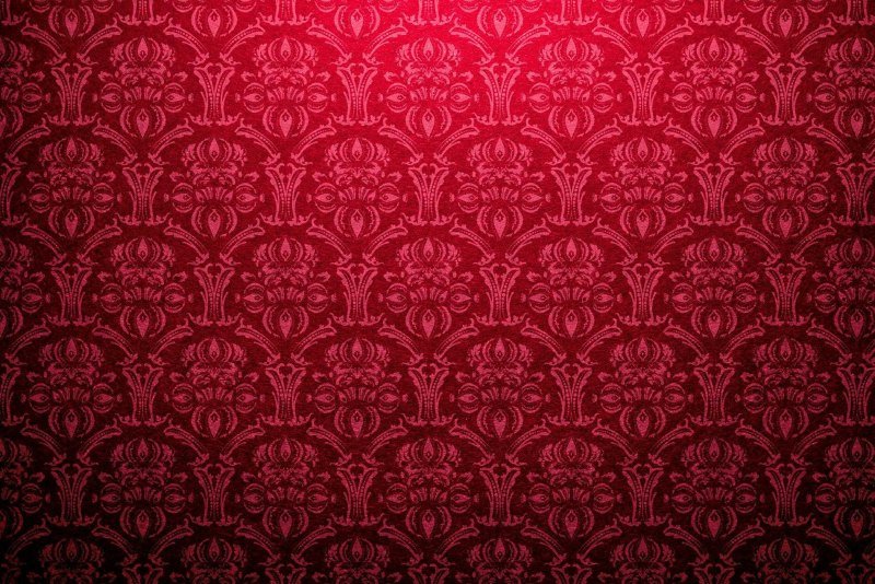 Красный фон с узорами