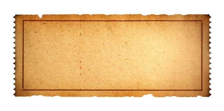 Билет без надписей