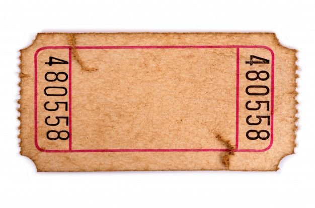 Билетик на прозрачном фоне