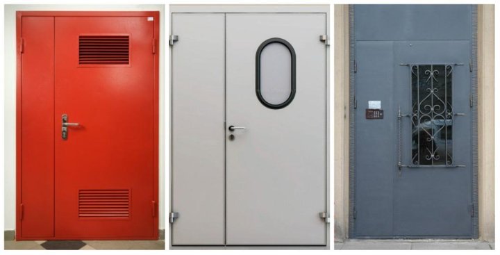 Дверь техническая металлическая