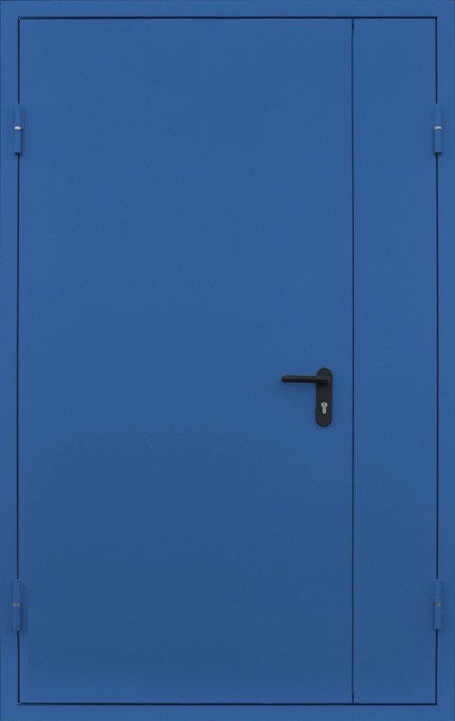 Противопожарная дверь синяя