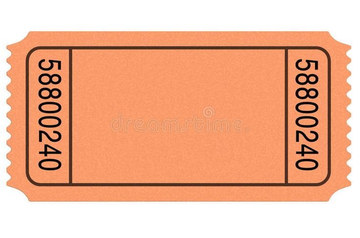Билет шаблон