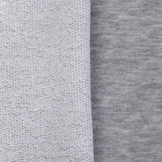 Серый меланж футер 3х нитка петля
