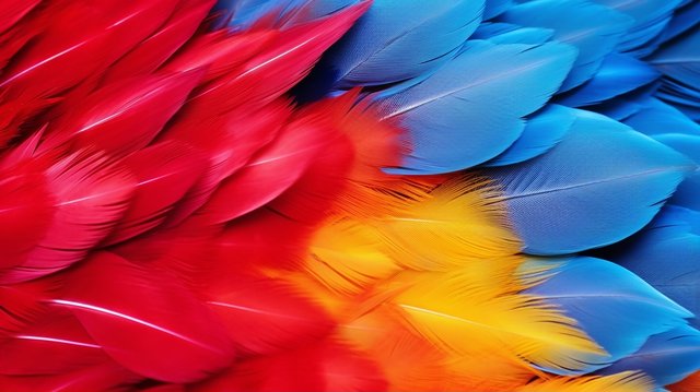 пера попугая