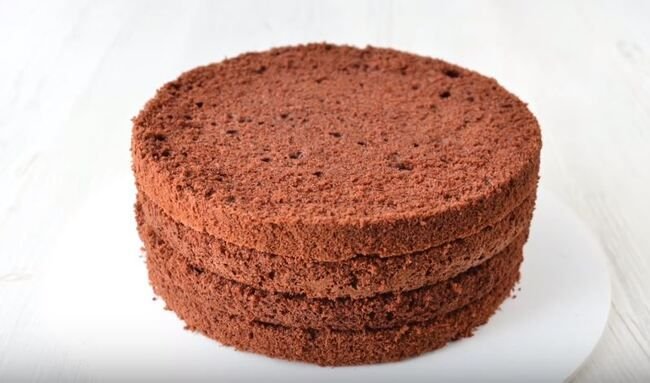 Шоколадный шифоновый бисквит торт