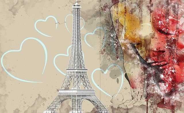 Франция Эйфелева башня рисунок