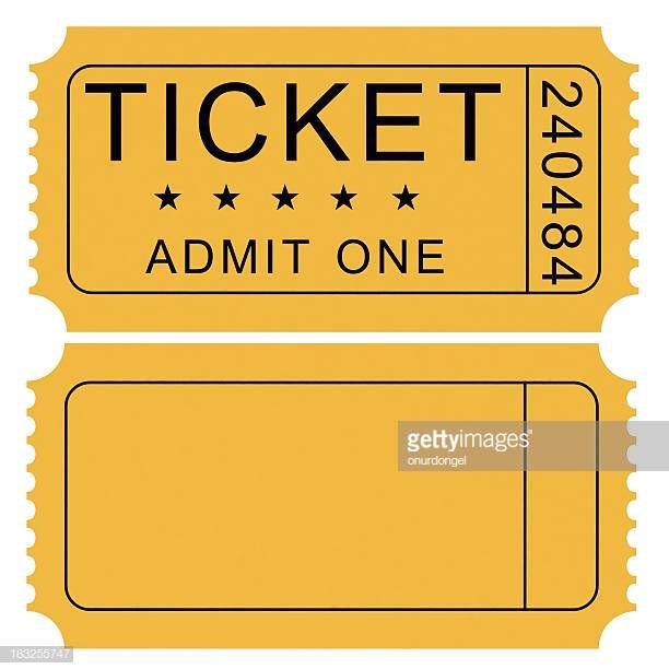 Билет в кинотеатр шаблон