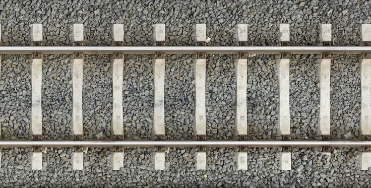 Фон рельс сбоку станции