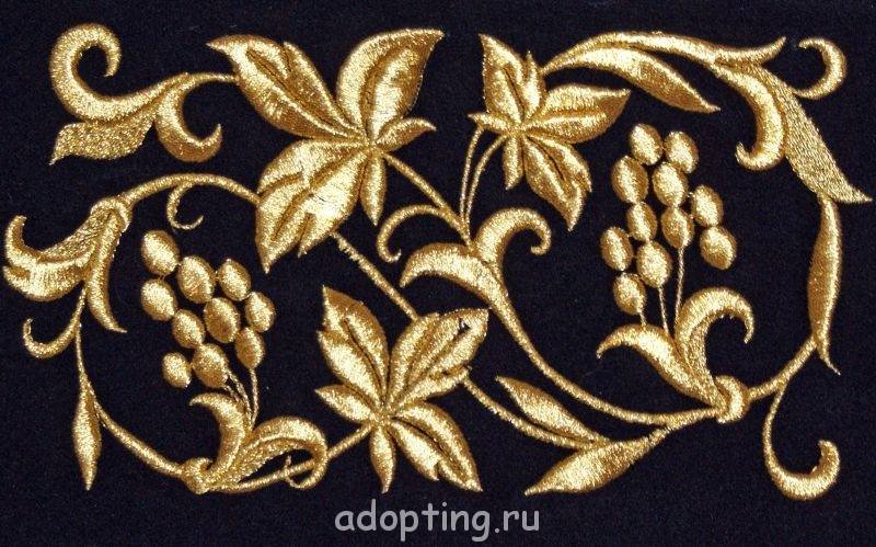 Золотное шитье 19 век