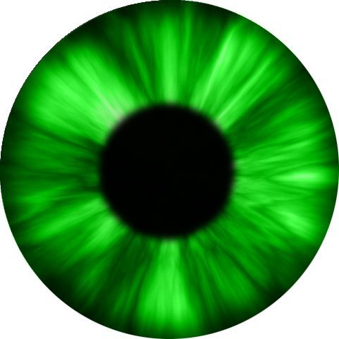 Зеленый зрачок глаза