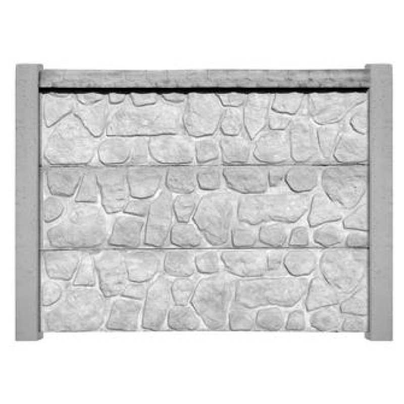 Забор бетонный самостоящий