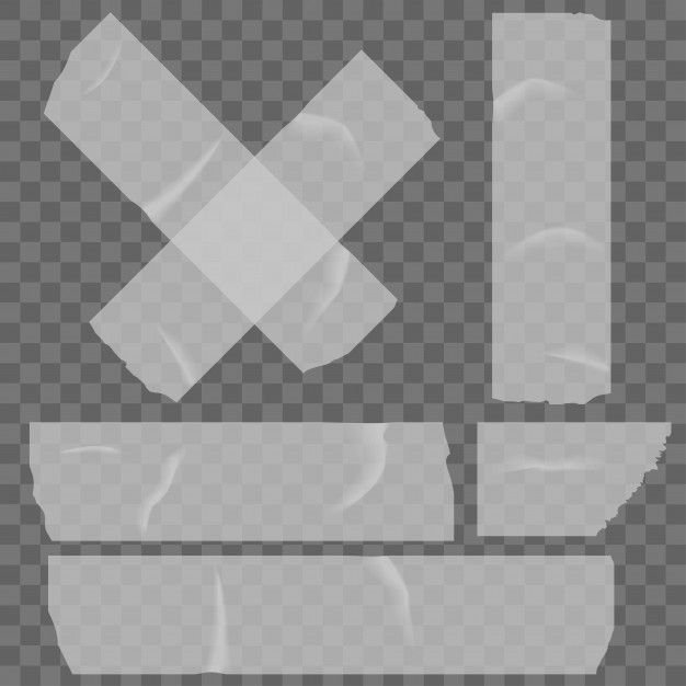 Кусок прозрачного скотча