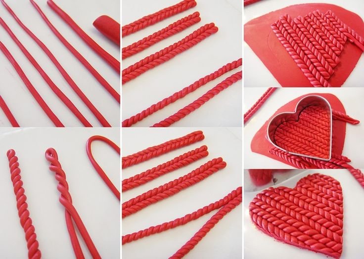 Сердечко из полимерной глины