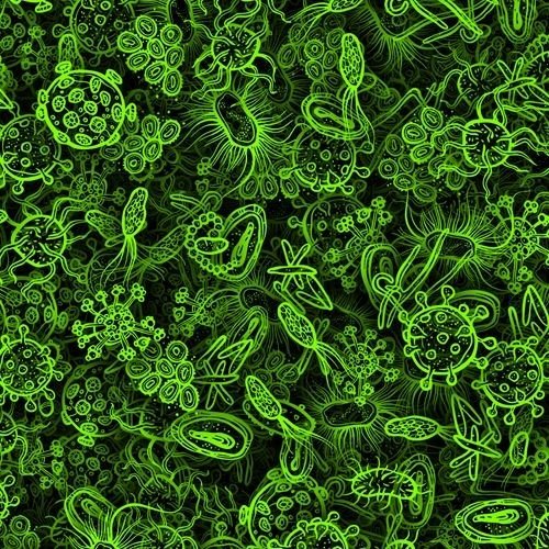 Текстура бактерии